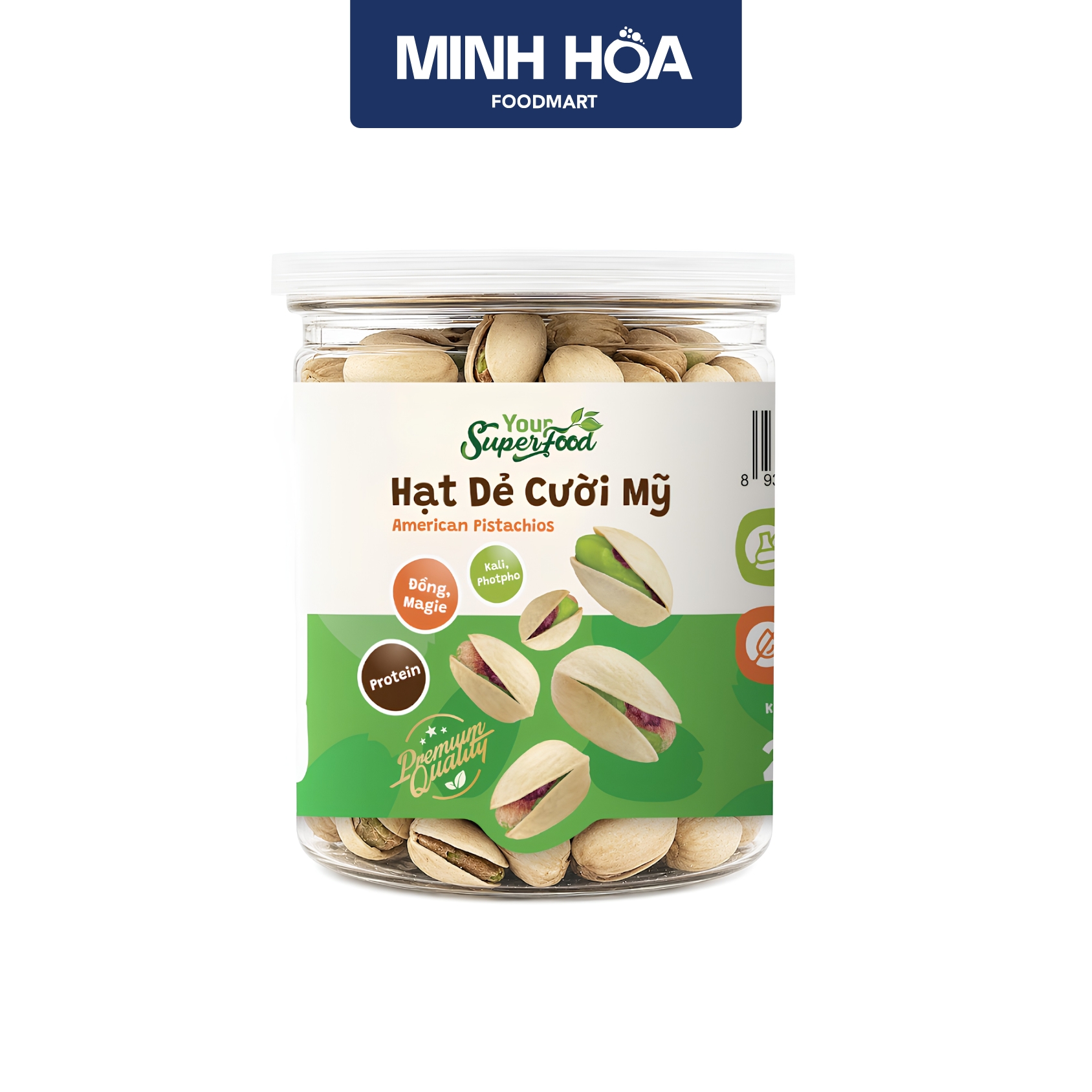 Hạt dẻ cười Mỹ Your Superfood (American Pistachios) - 210g