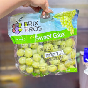 NHO XANH MỸ BRIX BROS GIỐNG SWEET GLOBE – TÚI 1KG