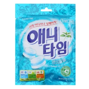 KẸO NGẬM KHÔNG ĐƯỜNG LOTTE ANYTIME HÀN QUỐC – GÓI 60G